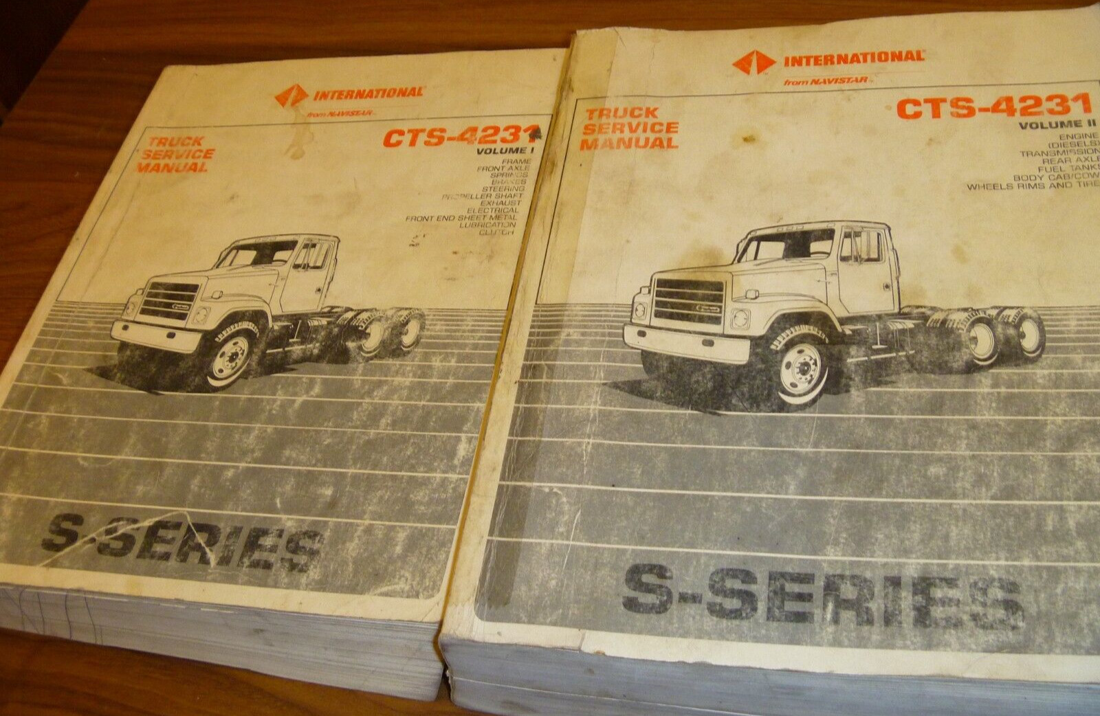 1987 International 2554 2574 2654 S-Series Truck Service Repair Manual CTS-4231