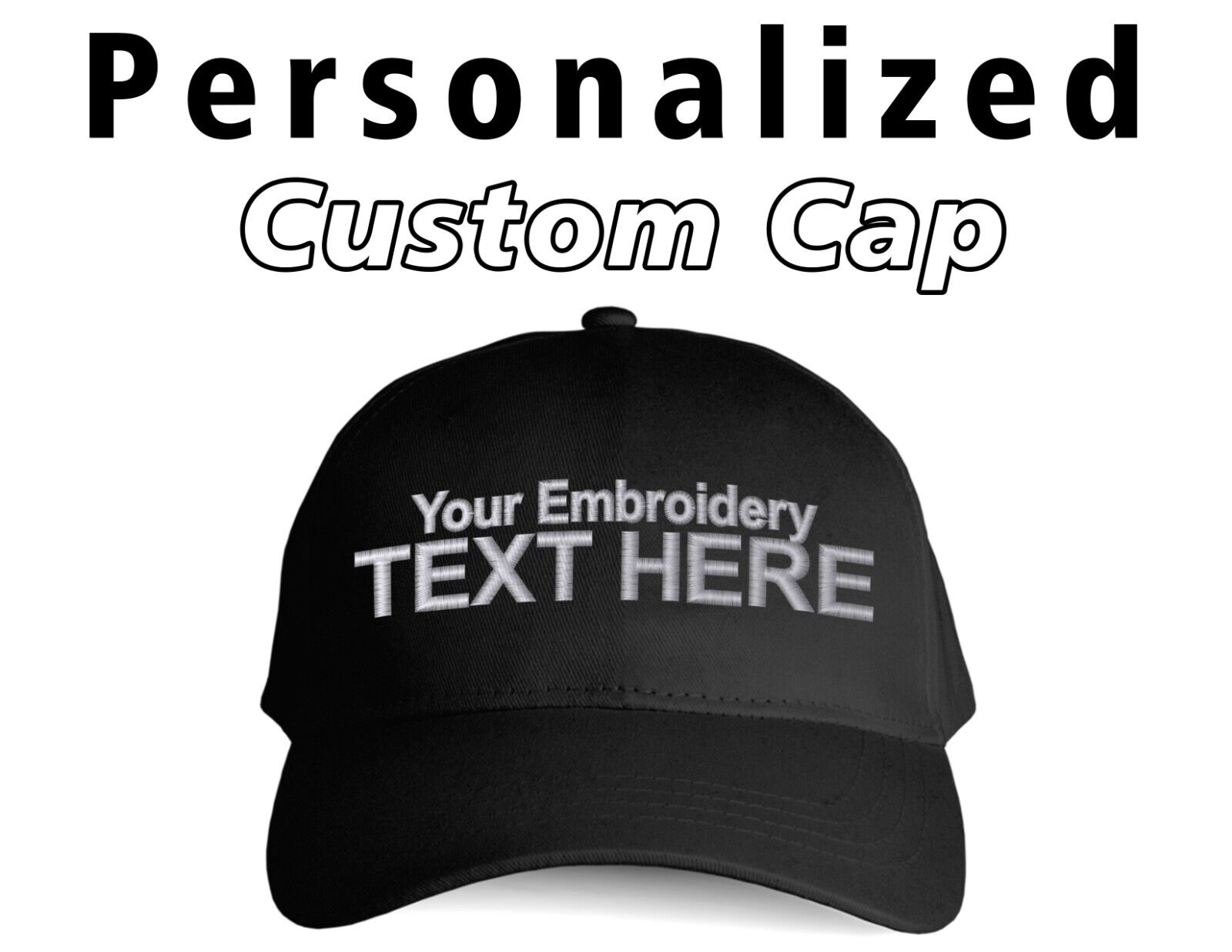 New Custom Personalized Multi Color Embroidered Baseball Hats Caps EMBROIDERED