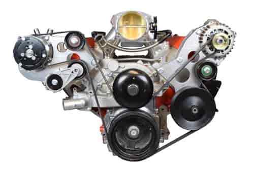 ICT Billet 551474-3 LS Heavy Duty A/C Compressor Bracket Kt LS Truck Engines For