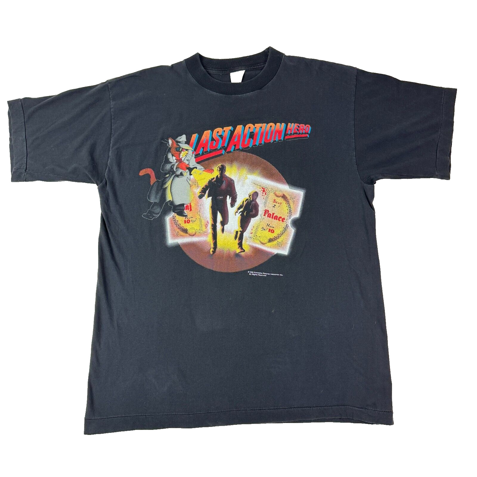 Vintage Last Action Hero movie shirt Arnold Schwarzenegger 1993 XL 22x29 RARE