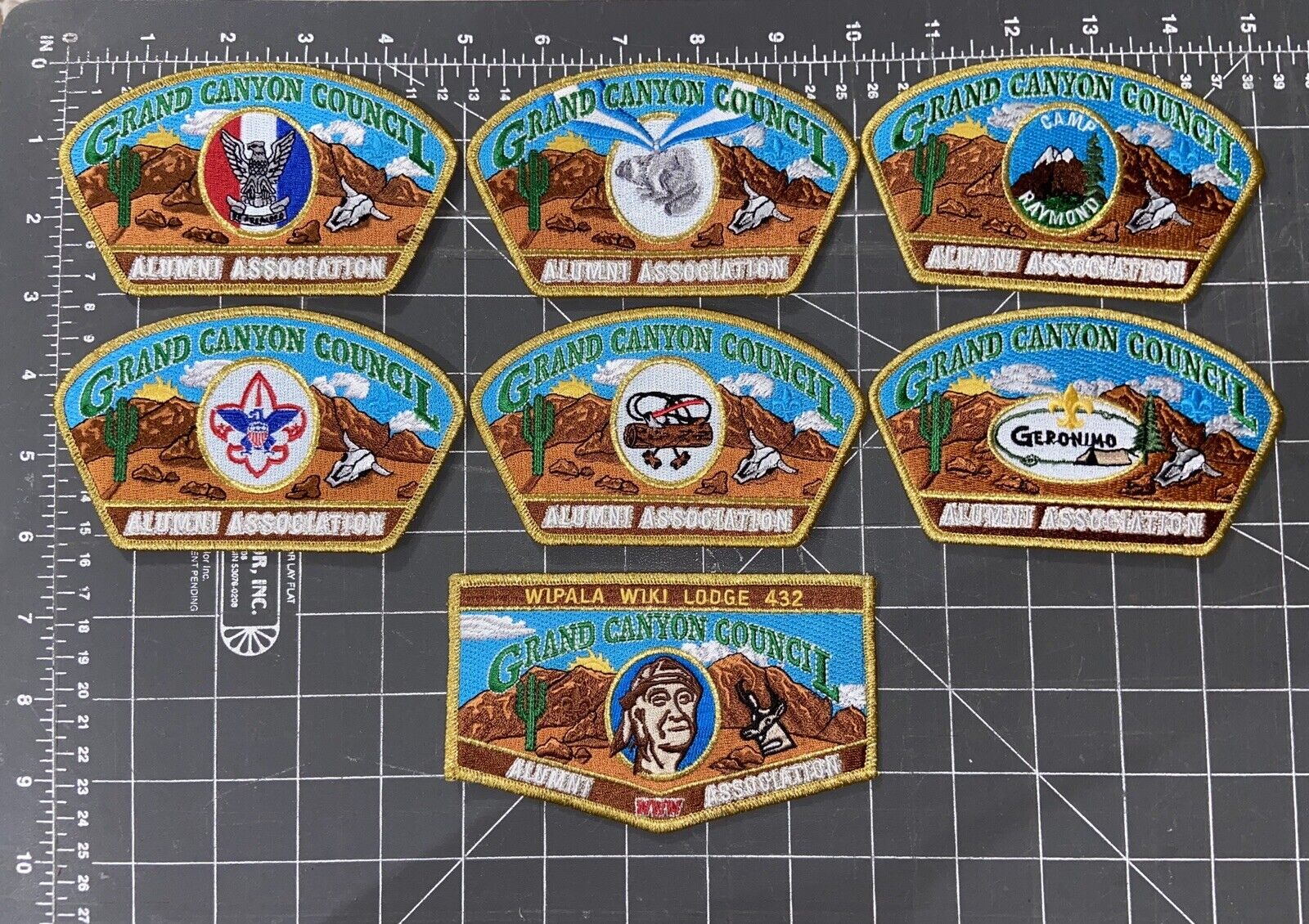 Grand Canyon Council Alumni Association CSP OA Patches Boy Scouts BSA Set of 7