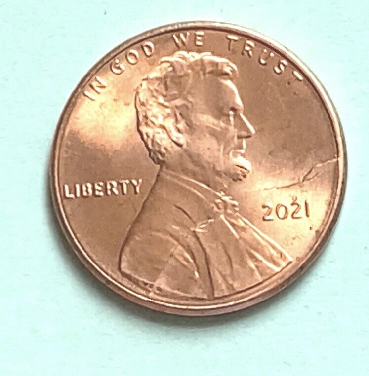 2021 penny die Crack On Obverse And Small One On Reverse