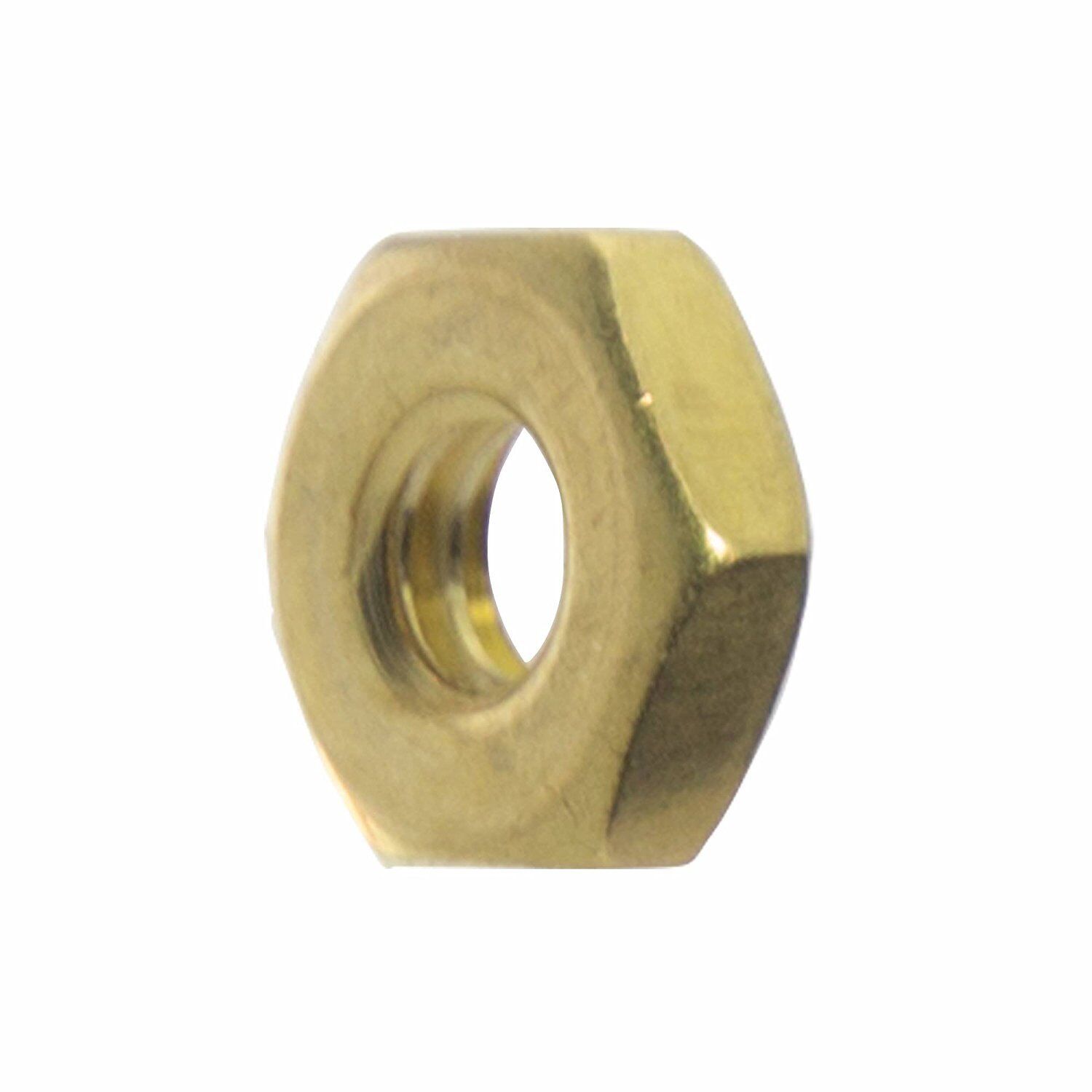 10-32 Machine Screw Hex Nuts Solid Brass Qty 50