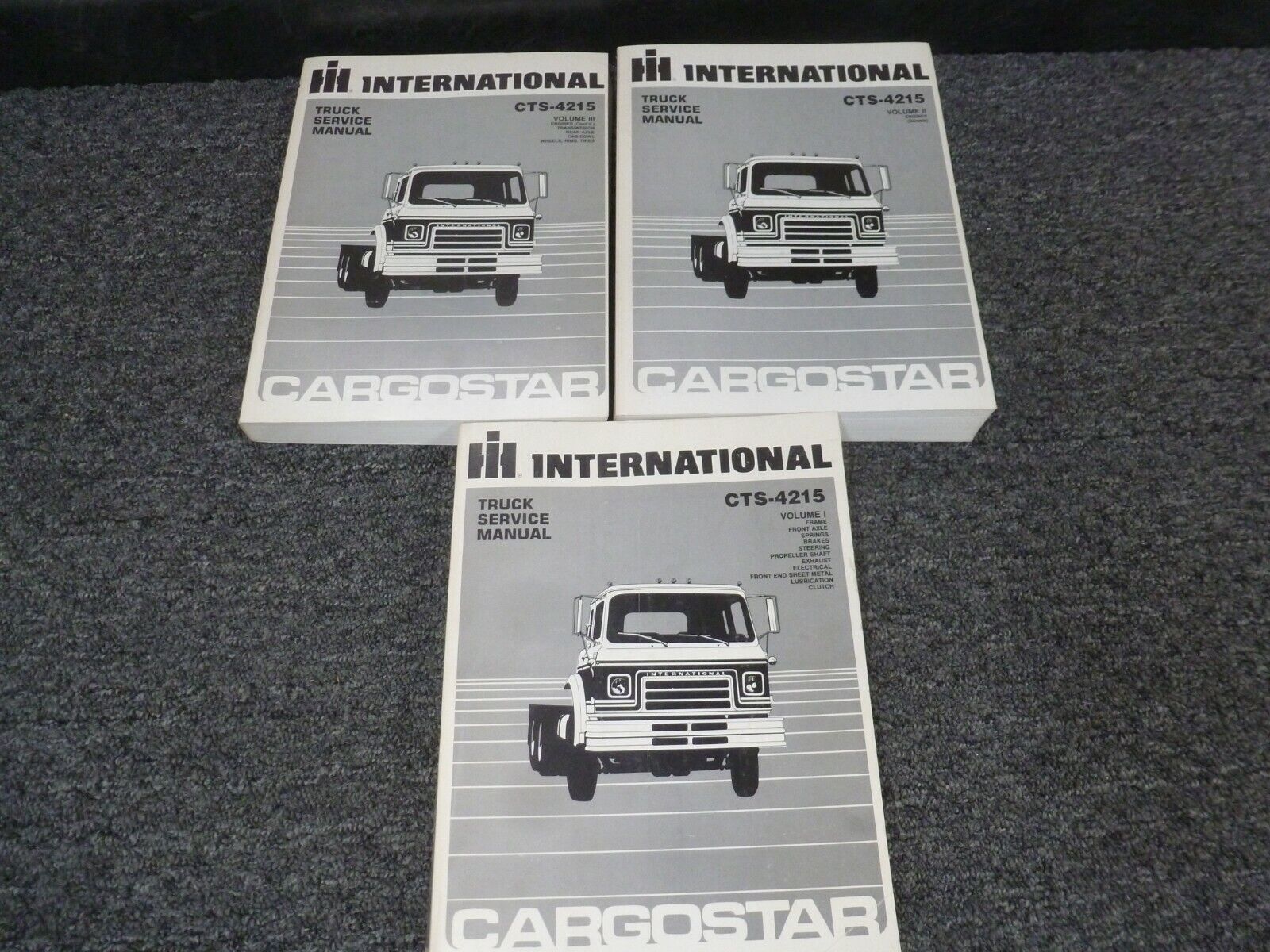 1985 International CTS-4215 Cargostar Truck Shop Service Repair Manual Set