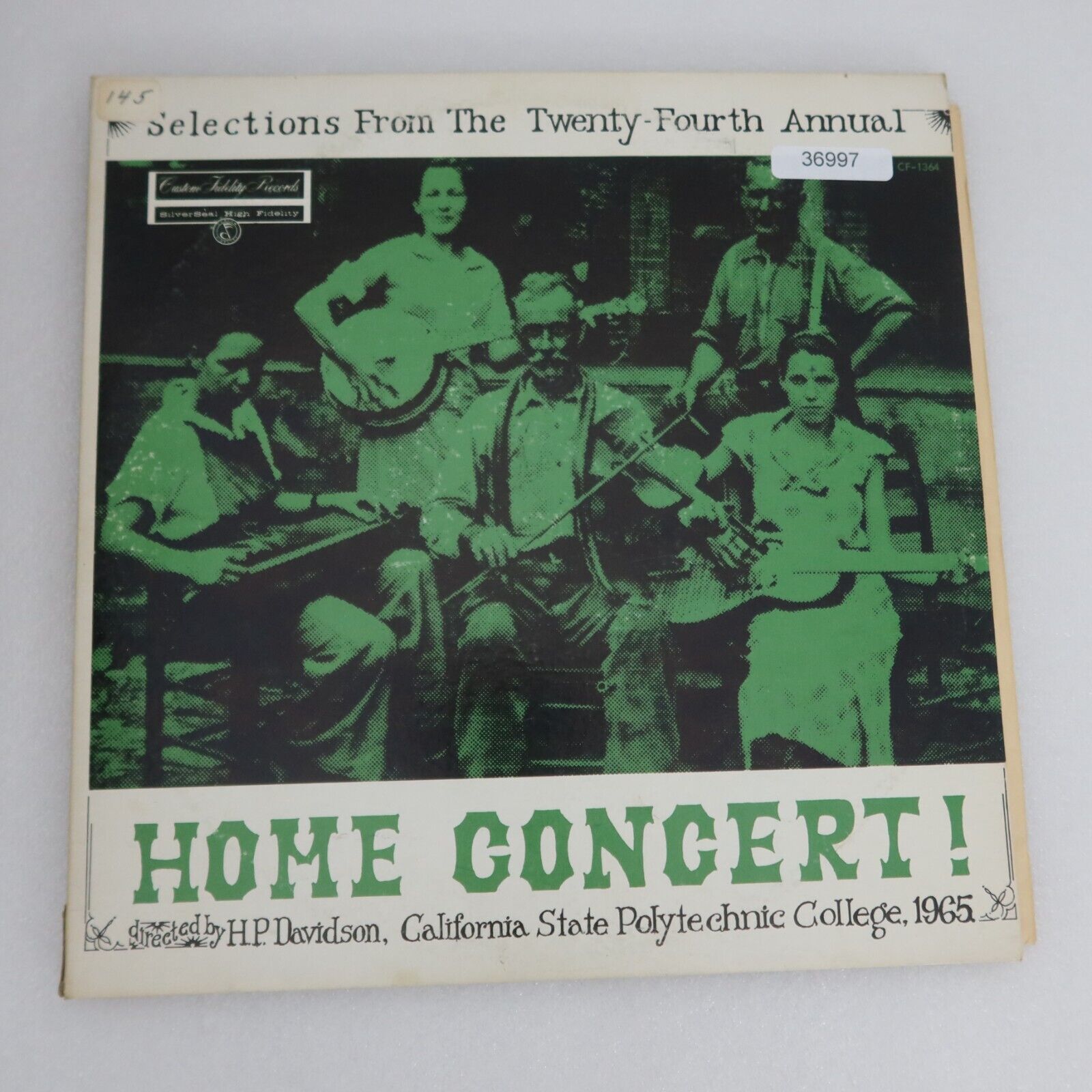 Hp Davison Cal Poly 2Th Annual Home Concert 1965 LP Vinyl Record Album
