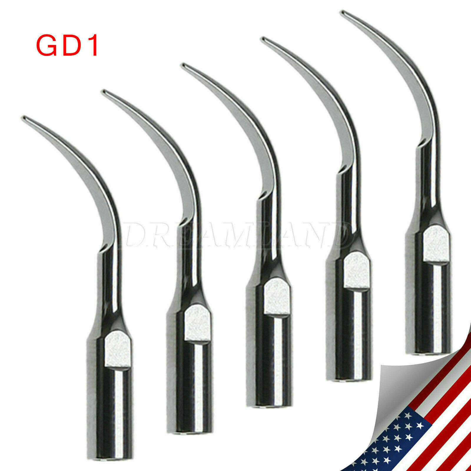 USA 5pcs Dental Tips fit DTE SATELEC Ultrasonic Scaler /10pcs Tip KEY Wrench