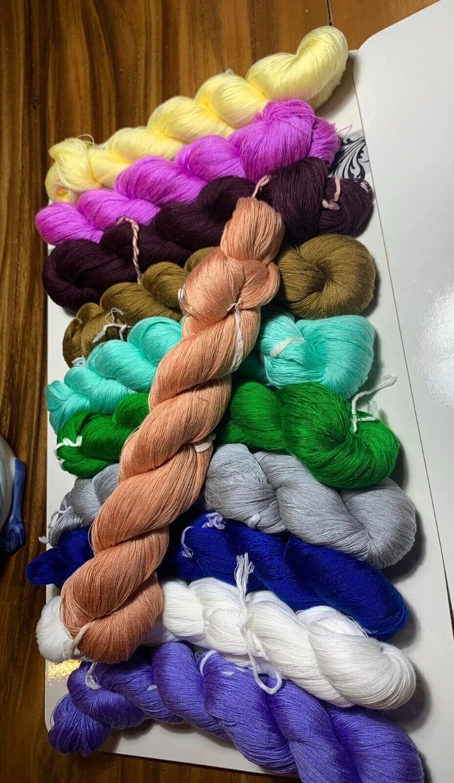Yarn  for embrodery.  10  color  10  pcs  / 1 set