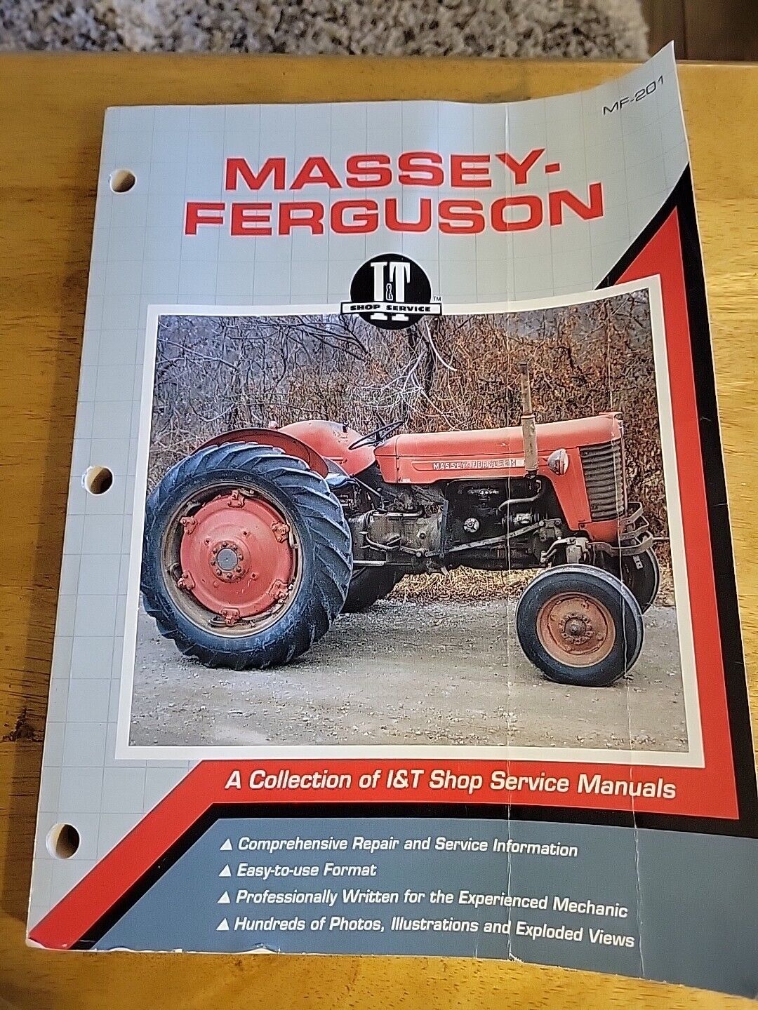 I &T Massey-Ferguson Shop Manual MF-201 for Model MF65 MF1100 MF1155 SUPER 90 WR