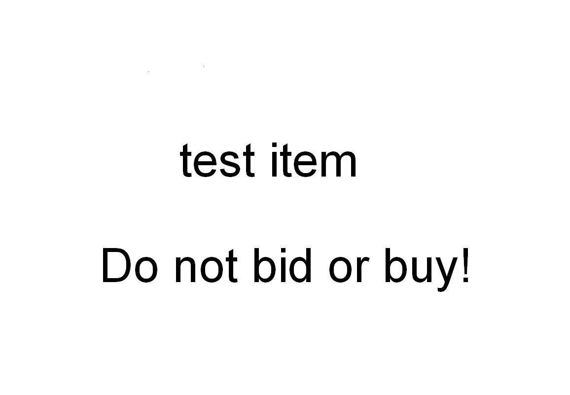Test listing - DO NOT BID OR BUY112387210510