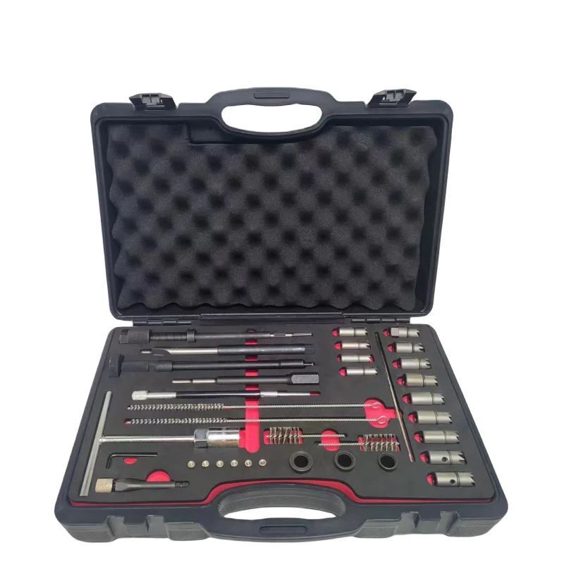 35 PCS Diesel Injector Seat Cutter Set and Manhole Cleaning Set