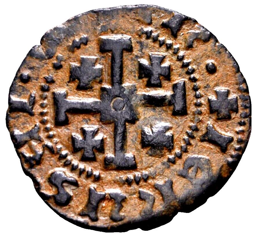 VERY RARE and NEAR MS Crusader States, Cyprus (Lusignan Kingdom) Coin w/COA