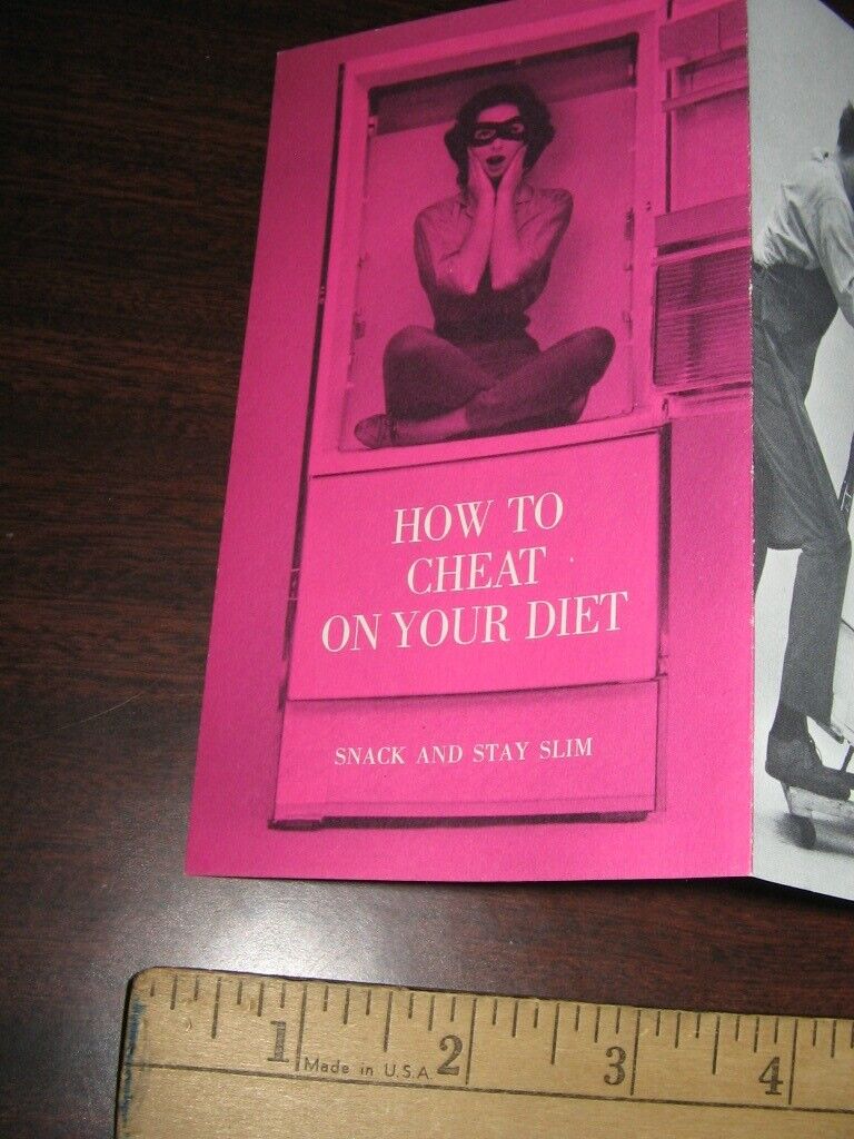 OVALTINE 1960s Cheat Your Diet housewife stay slim refrigerator booklet