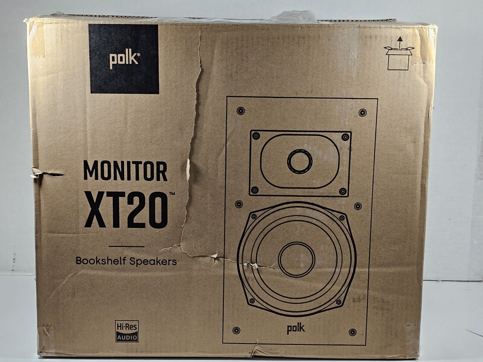 Polk Audio Monitor XT20 Bookshelf Speakers - Pair - Black