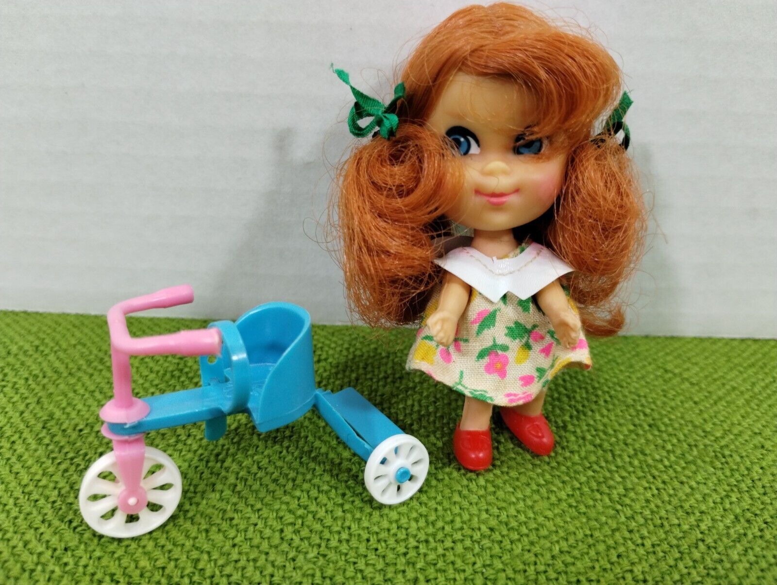 1960s Mattel Liddle Kiddle Doll Trikey Triddle Tricycle & Outfit