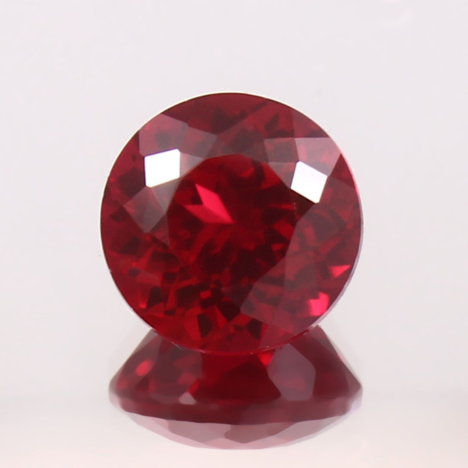 AAA Nice Luster Natural Blood Red Mozambique Ruby Loose Round Gemstone Cut 9x9MM