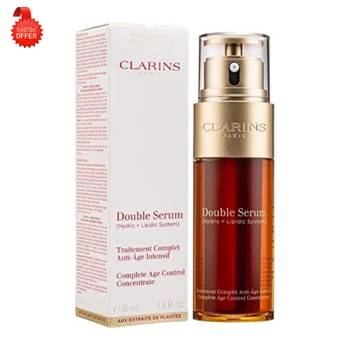 Clarins Double Face Serum Complete Age Control Concentrate - 1.6 oz  (50ml) New
