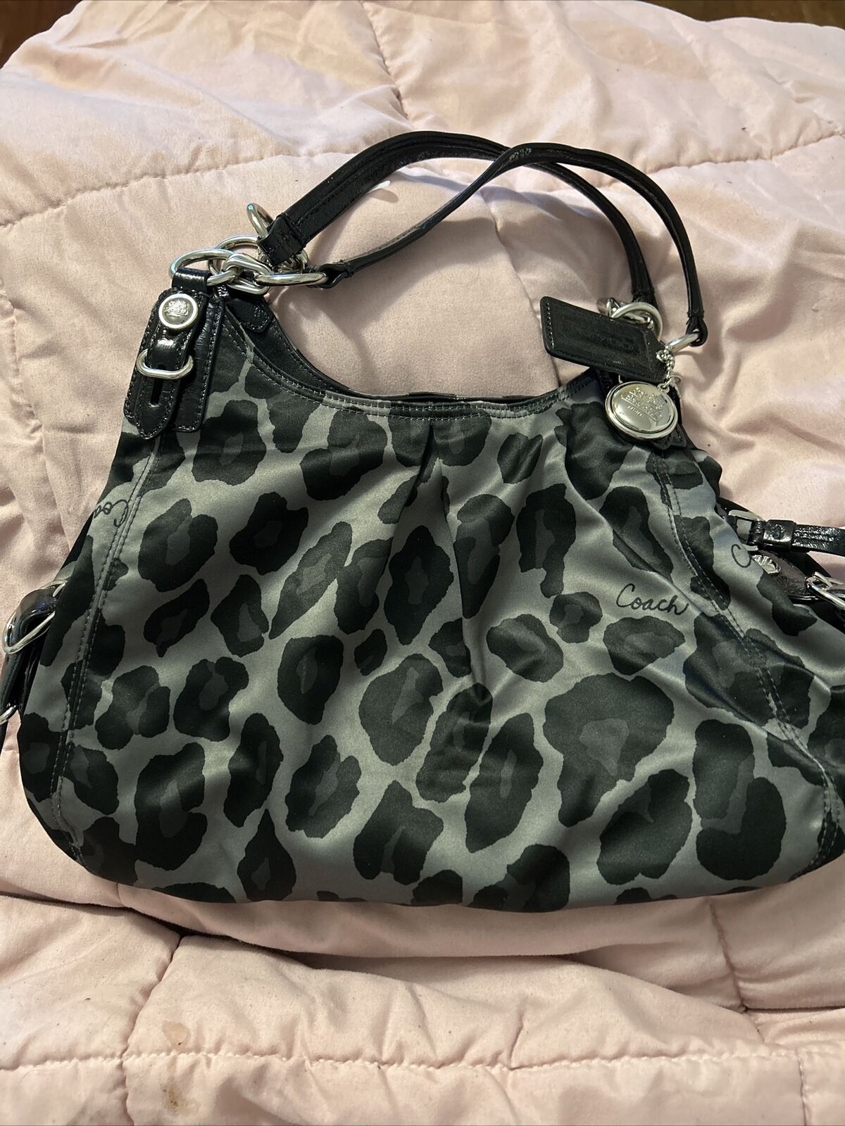 Coach Maggie Ocelot Leopard shoulder bag purse