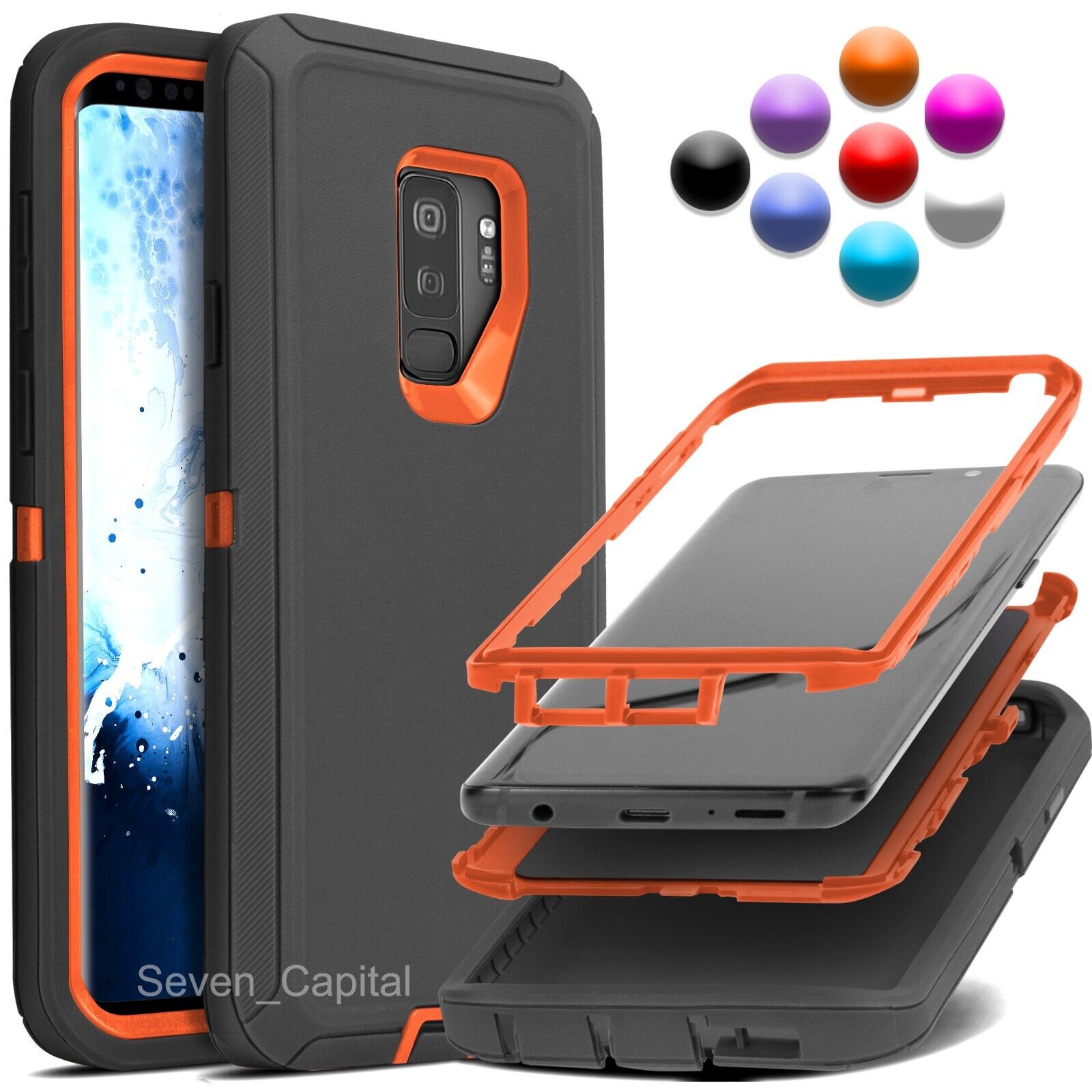 For Samsung Galaxy S9 S9+ Heavy Duty Rugged Shockproof Protective Hard Case  