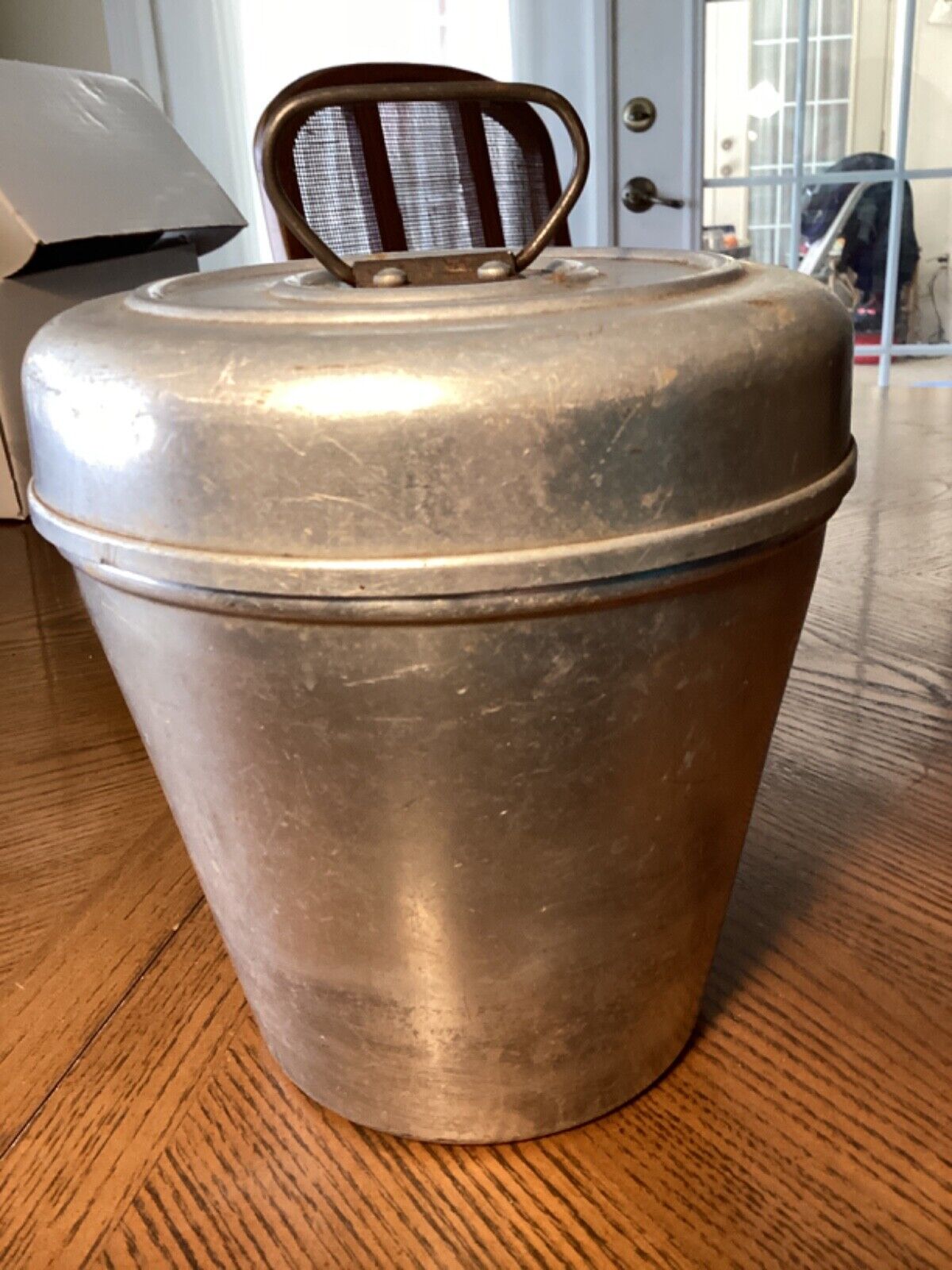 Vintage Everwear coal miners aluminum lunch pail #1102 Made in USA