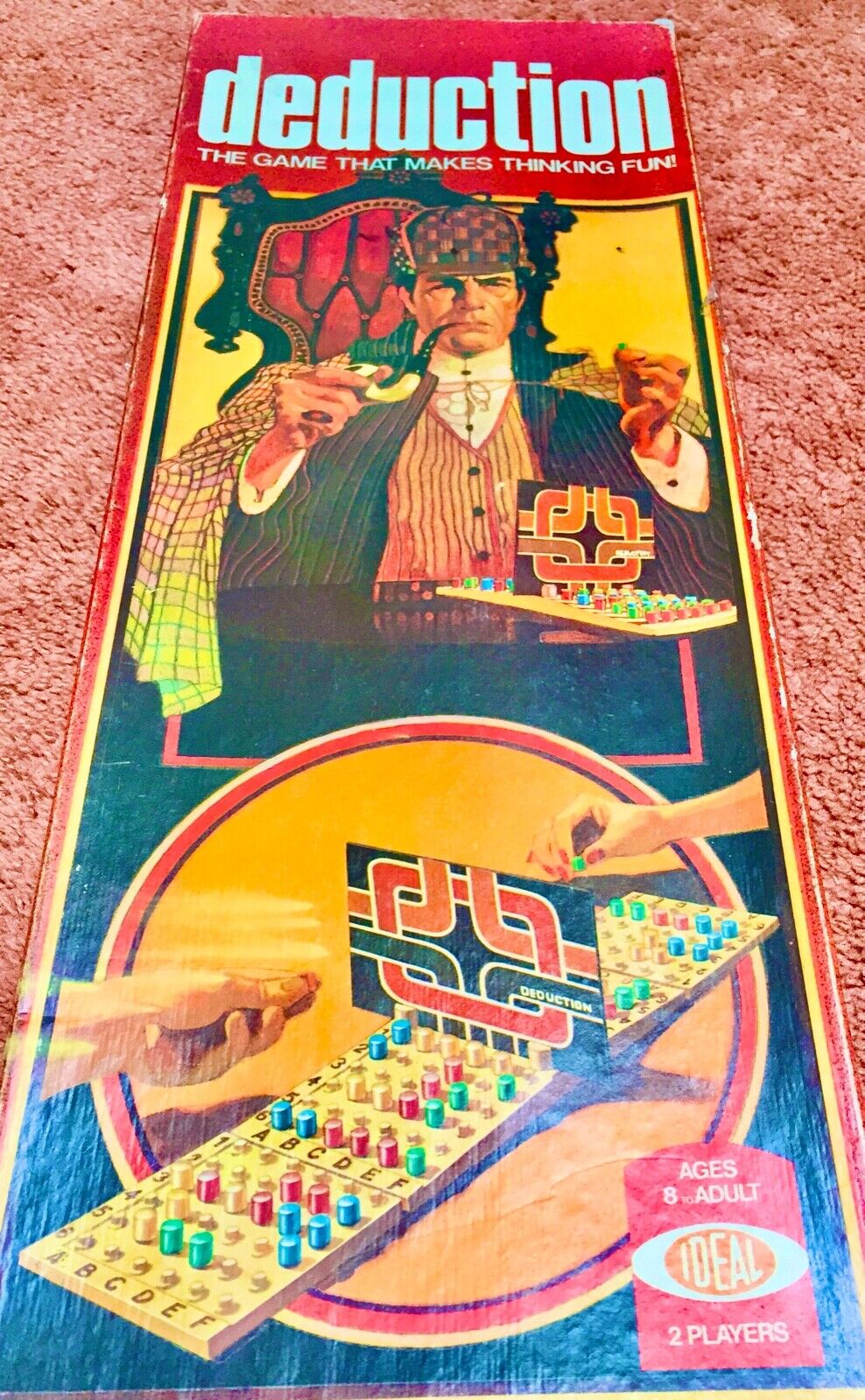 Deduction Board Game Ideal Vintage. The Game that makes thinking fun 