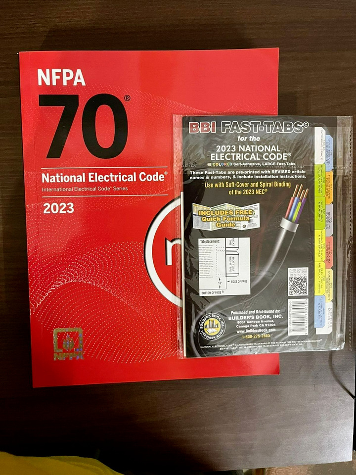 2023 Nec Code Book NFPA70 National Electrical Code with 2023 BBI Fast Tabs New.