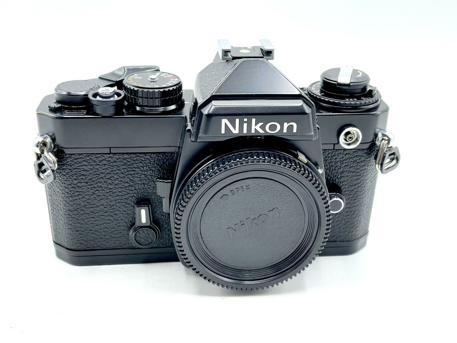 Nikon FE SLR film camera body; choice of Chrome and Black color - Very Nice