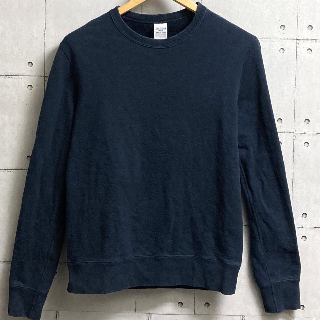 Loopwheeler x JACKET REQUIRED Sweatshirt Dark Navy Cotton Size L Used