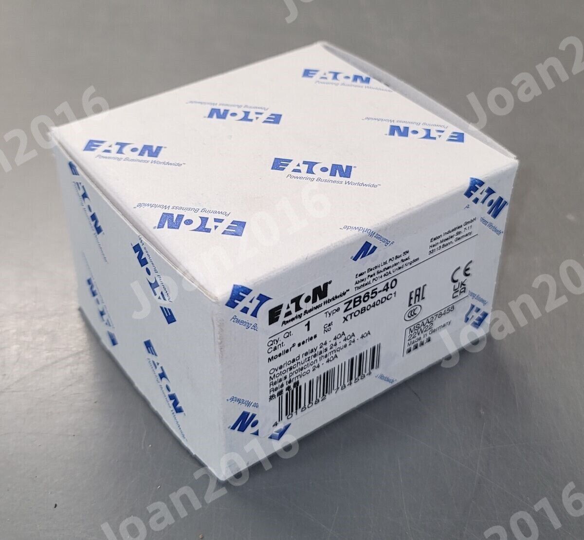 New EATON MOELLER ZB65-40 Overload Relay 24-40A