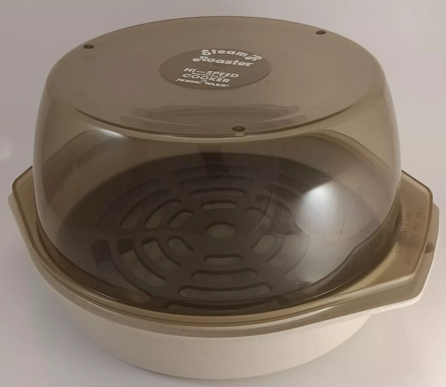 Vintage Steamer Roaster Hi-Speed Microwave Cooker Nordic Ware Inner Diam. 8 1/4\