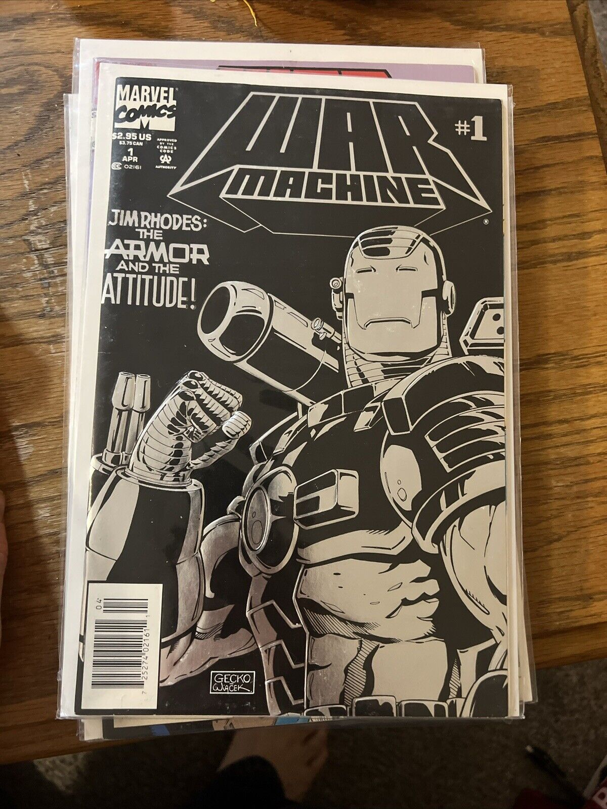 War Machine (1994)_#1N Newsstand Foil Issues 2 & 3 Also - 1st Solo - RARE HTF