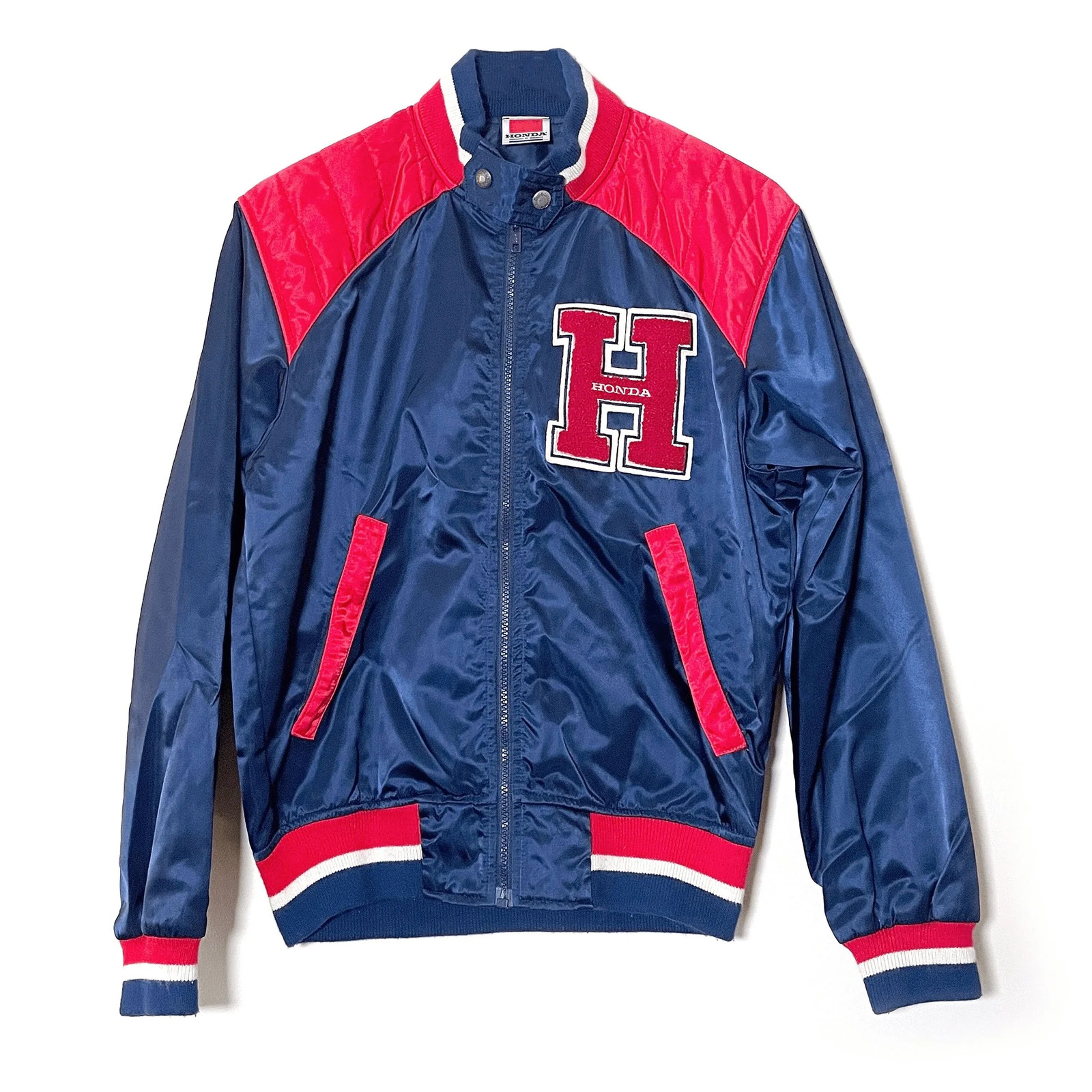 Japan Retro Vintage Varsity Letterman 90\'s Honda Racing Nylon Jacket