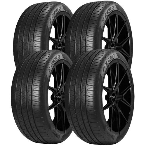 (QTY 4) 235/45R18 Pirelli P-Zero All Season 94V SL Black Wall Tires