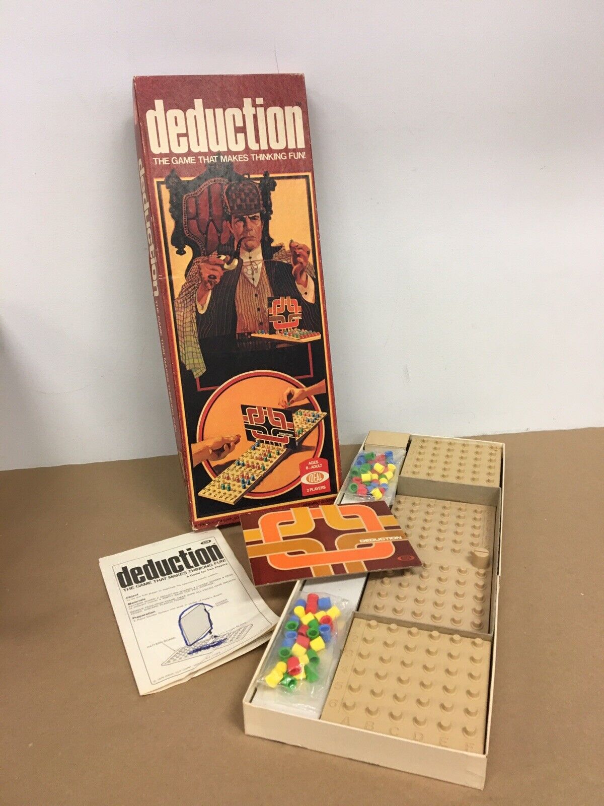 Vintage 1970\'s 1976 Deduction Board Game by Ideal Strategy 100% Complete