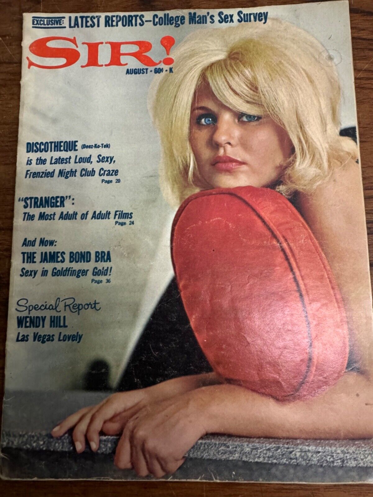 Vintage August 1965 Sir Mens Magazine Pin Ups