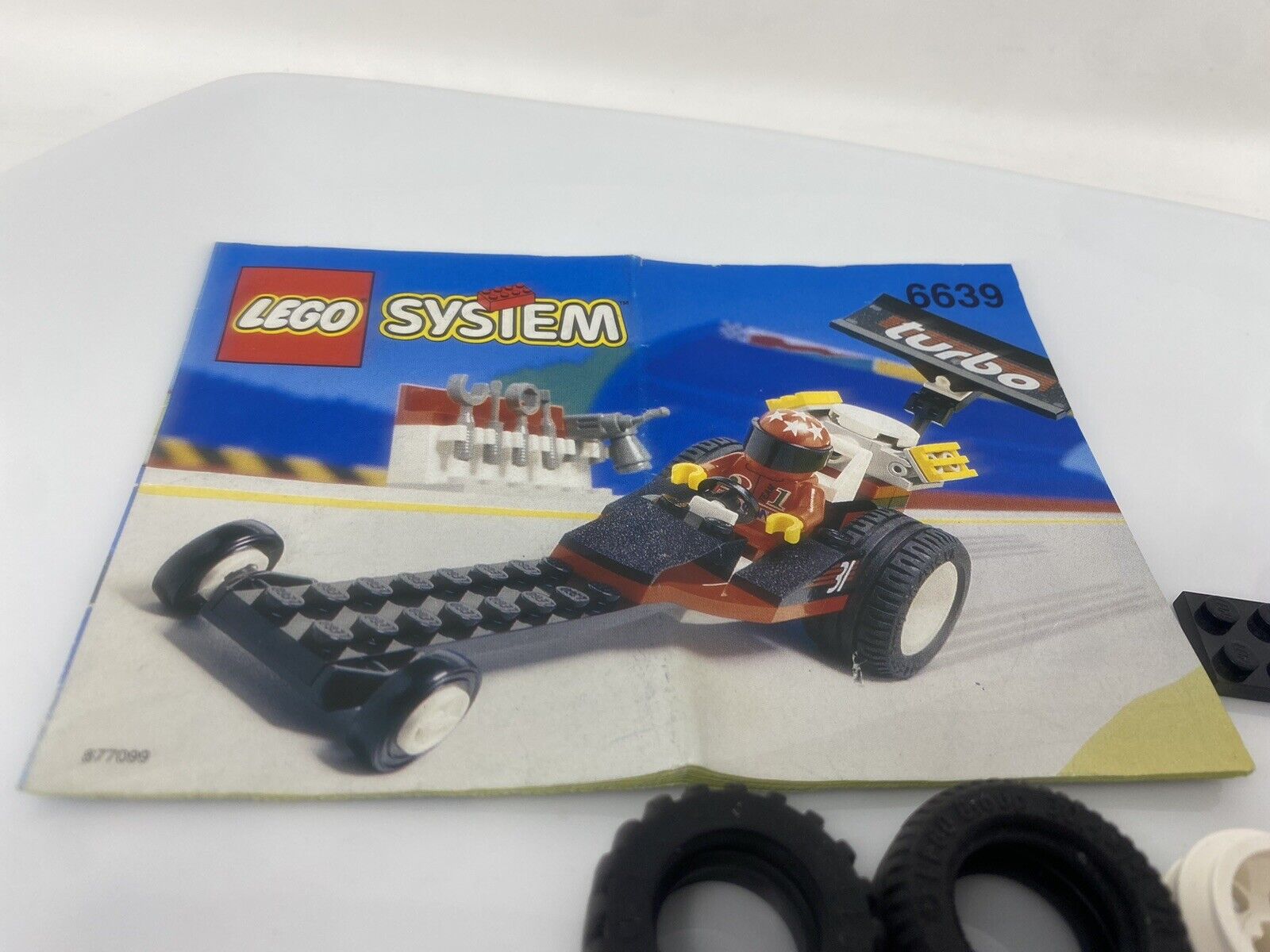 Lego Raven Racer 6639 Incomplete W/ Manual Town Classic Race Turbo Vintage 1995