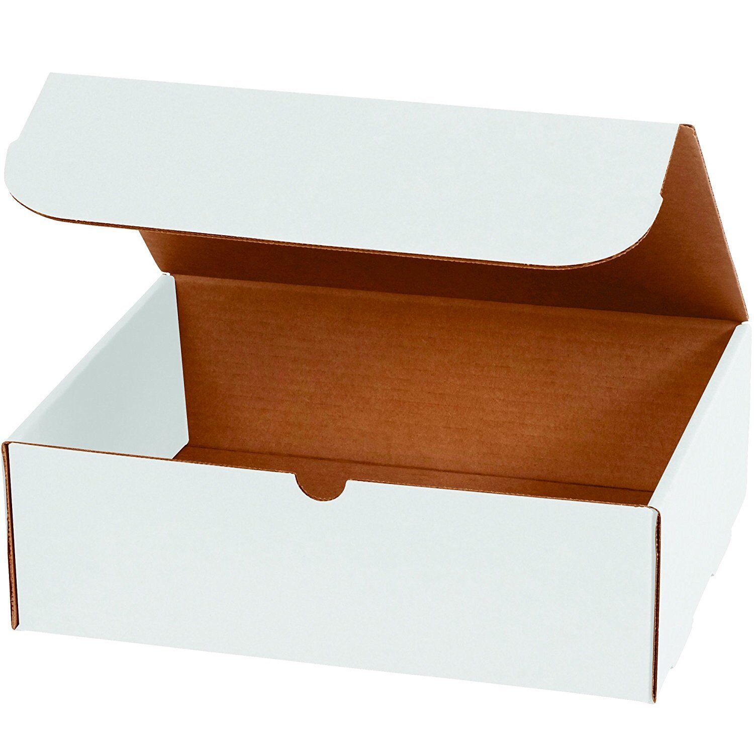 8x6x4 White Corrugated Shipping Mailers Packing Box Boxes Folding 100 To 1000
