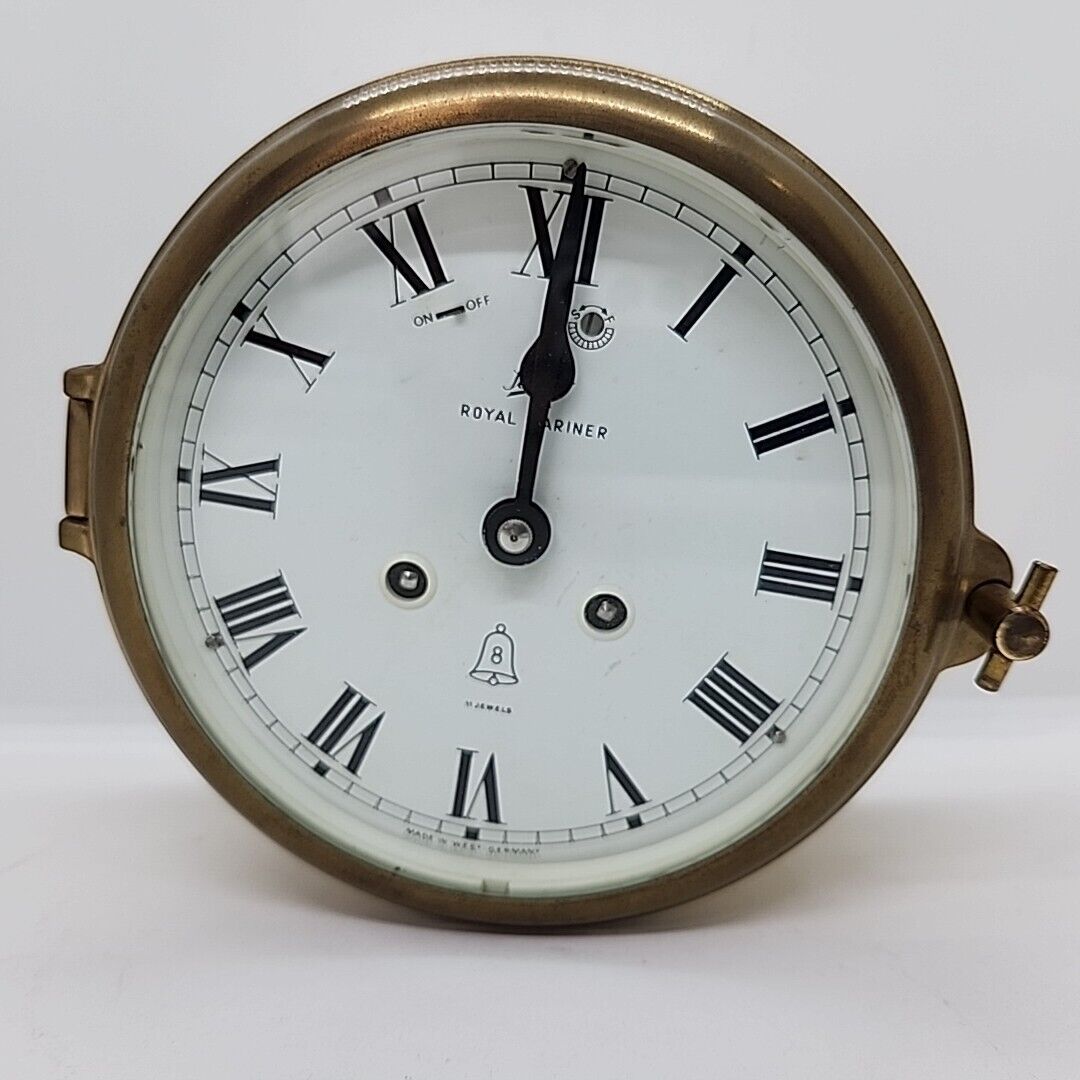 Schatz 1881 Royal Mariner Bell Clock Bell Dings | NO Key