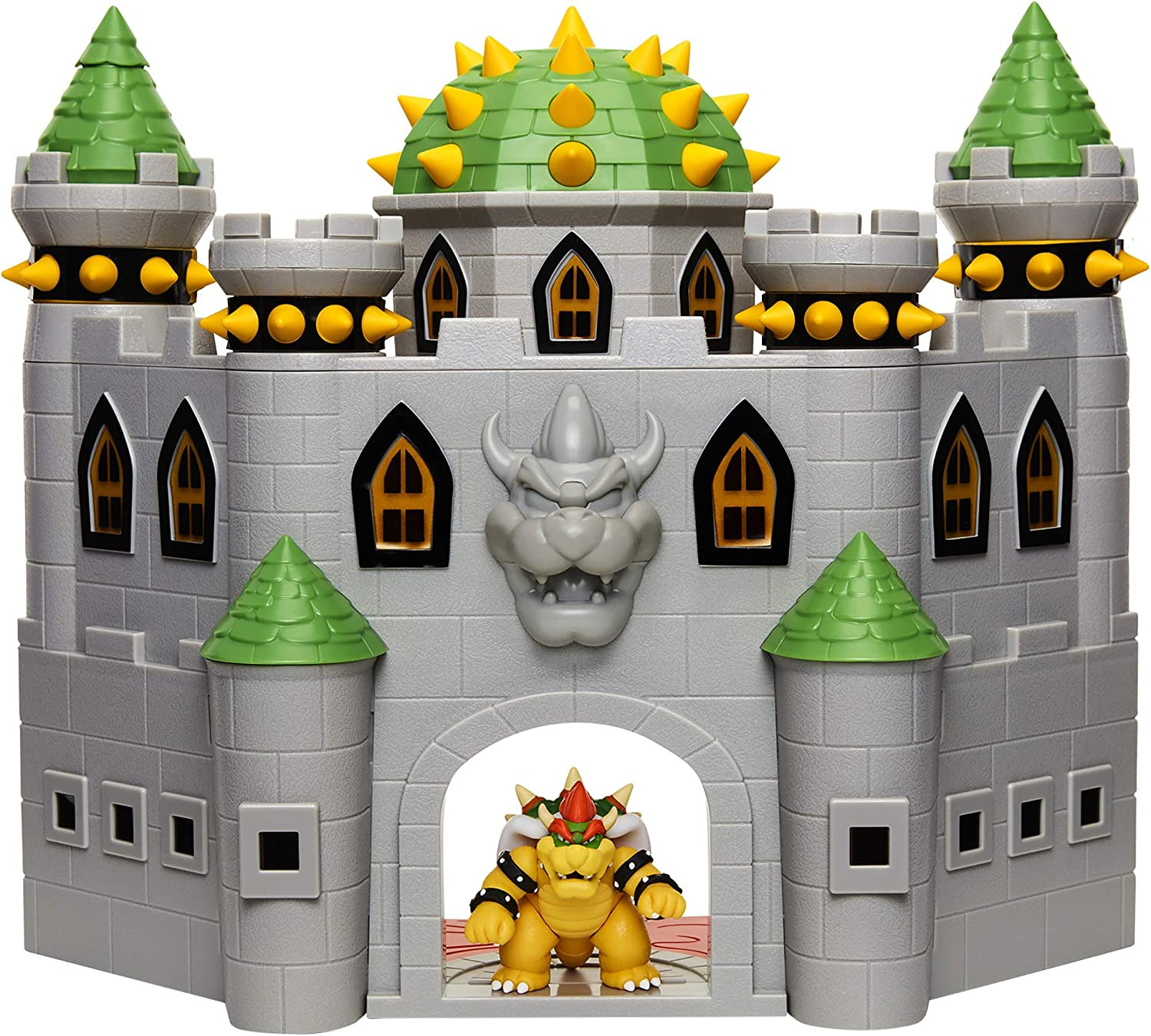 Super Mario Nintendo Deluxe Bowser\'S Castle Playset with 2.5\