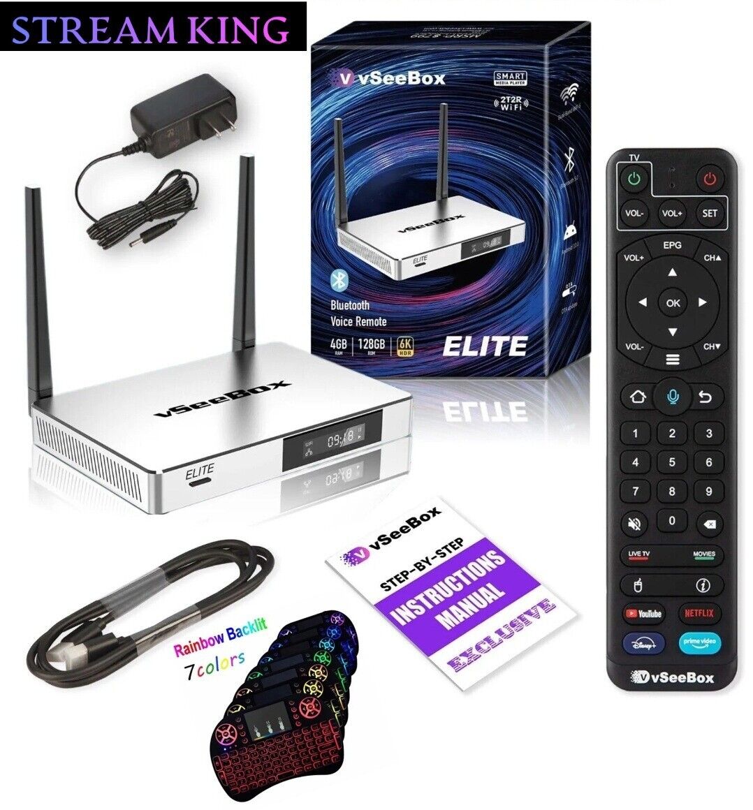 🔥📺📦 2024 vSeeBox  ~ELITE~ ** MAKE OFFER **FREEBIES INCLUDED* 13 EXTRA APPS🔥 