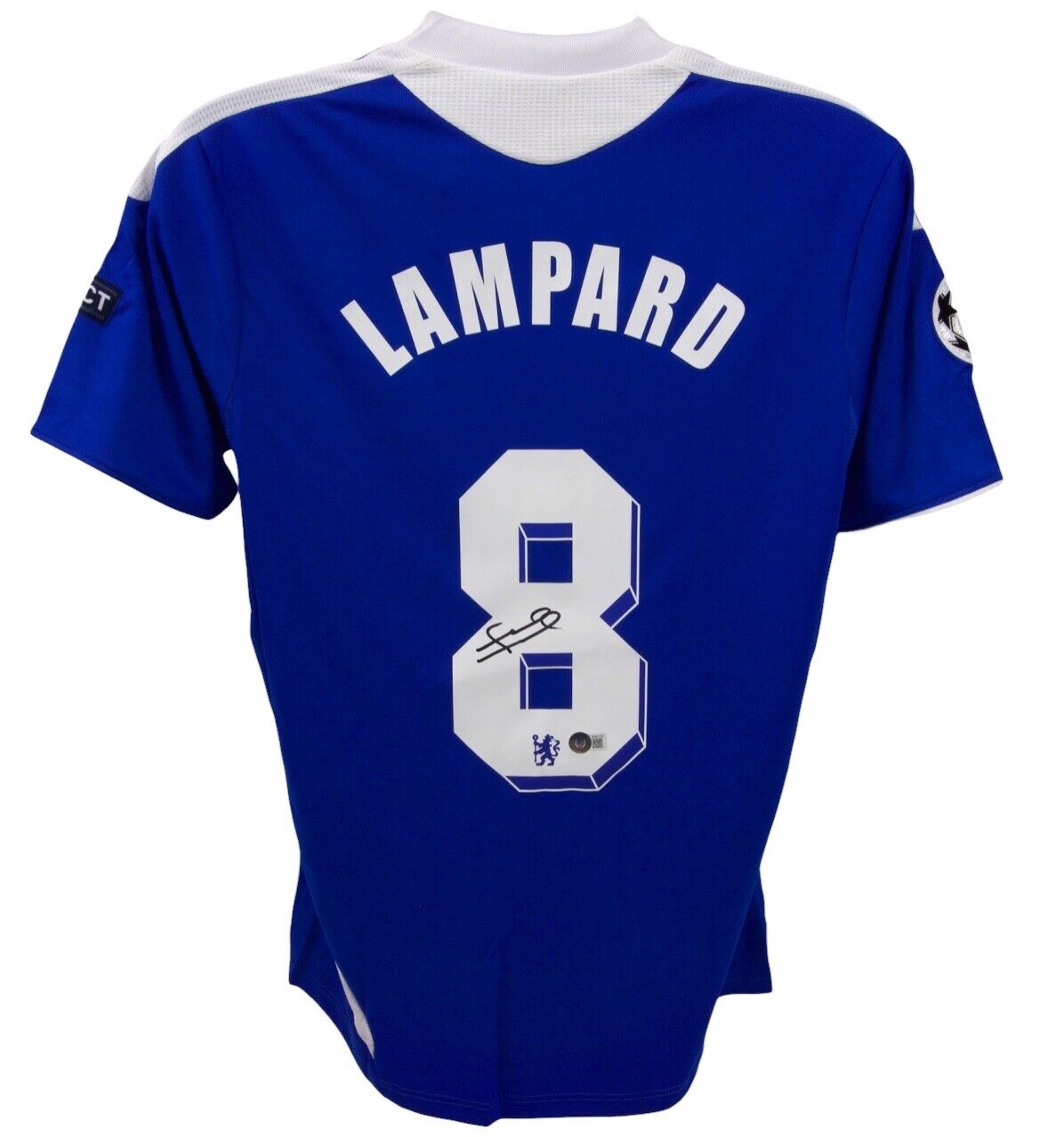 Frank Lampard Signed Chelsea Blue Home Soccer Jersey #8 - Beckett COA
