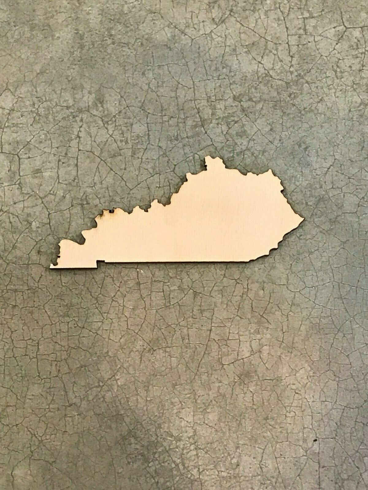 Kentucky, KY, Laser Cut Wood, Sizes up to 5 feet, Multiple Thickness, State