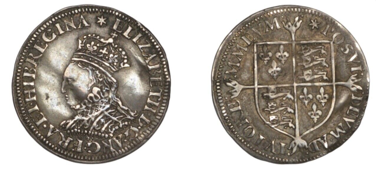 1558-1603 Elizabeth I Milled Half Groat (2D), mm. star, S 2605, VERY RARE