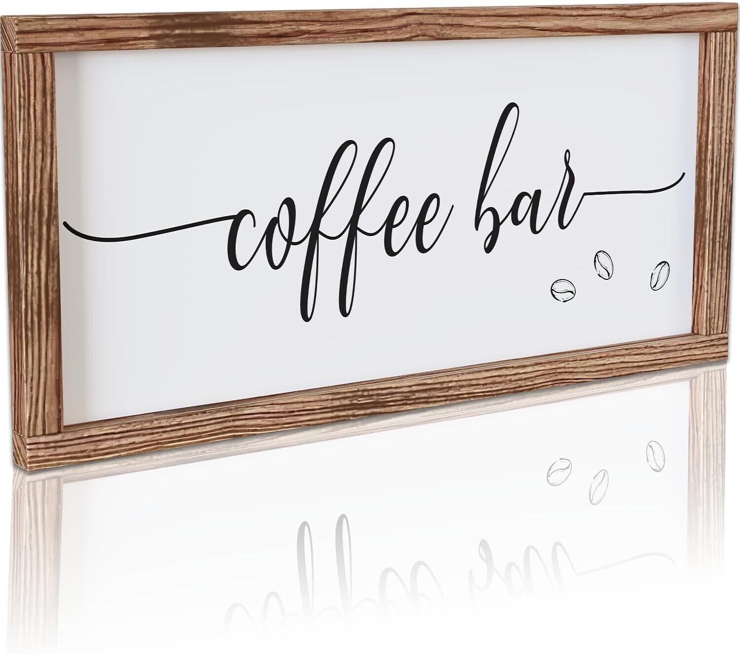 Rustic Wood Coffee Bar Sign, Ready to Hand, Rustic, Modern, 17\