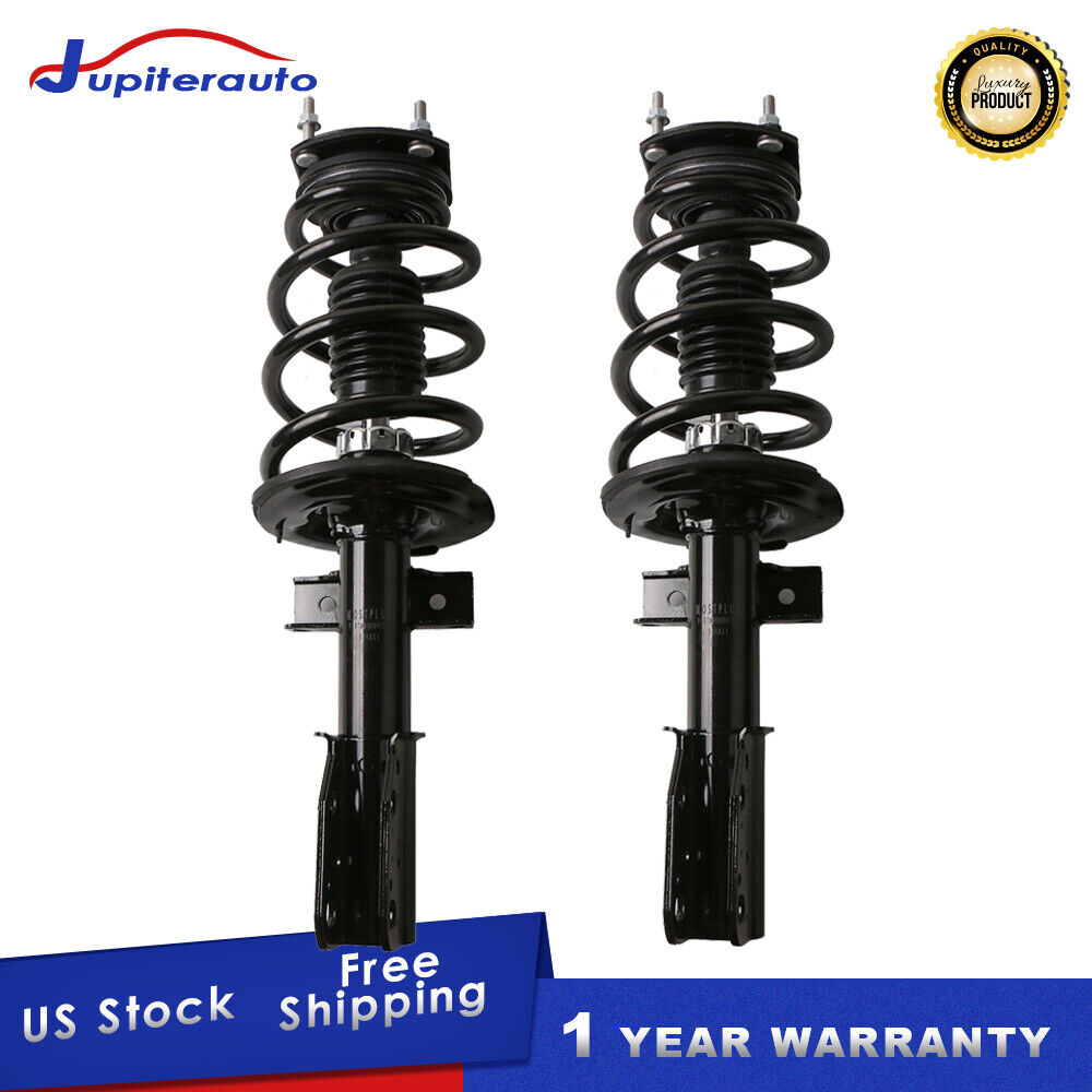 Pair Complete Front Struts Shocks For Buick Enclave Chevy Traverse GMC Acadia