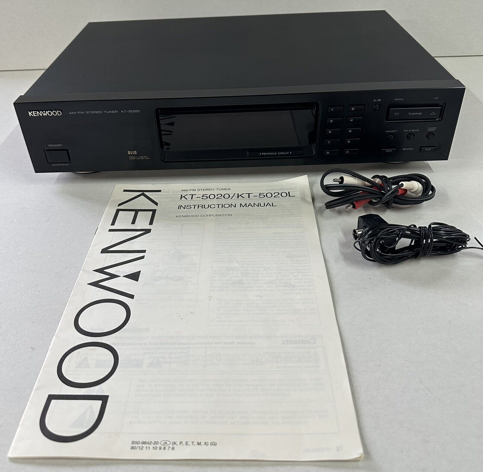Vintage Kenwood KT-5020 AM/FM Stereo Tuner Excellent Working Condition