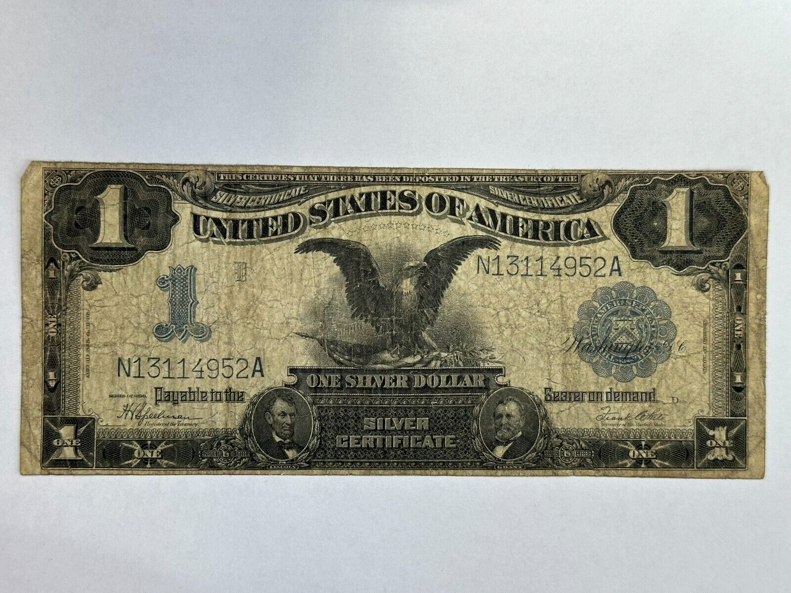 1899 1 silver certificate Black Eagle large note $1 dollar Fr. 236 (Item #1081)