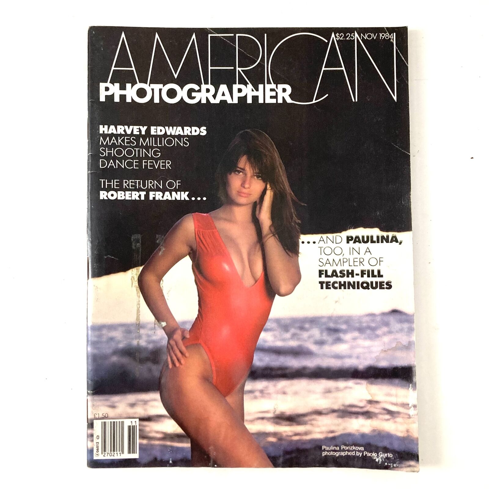 American Photographer Magazine November 1984 Paulina Porizkova Cover