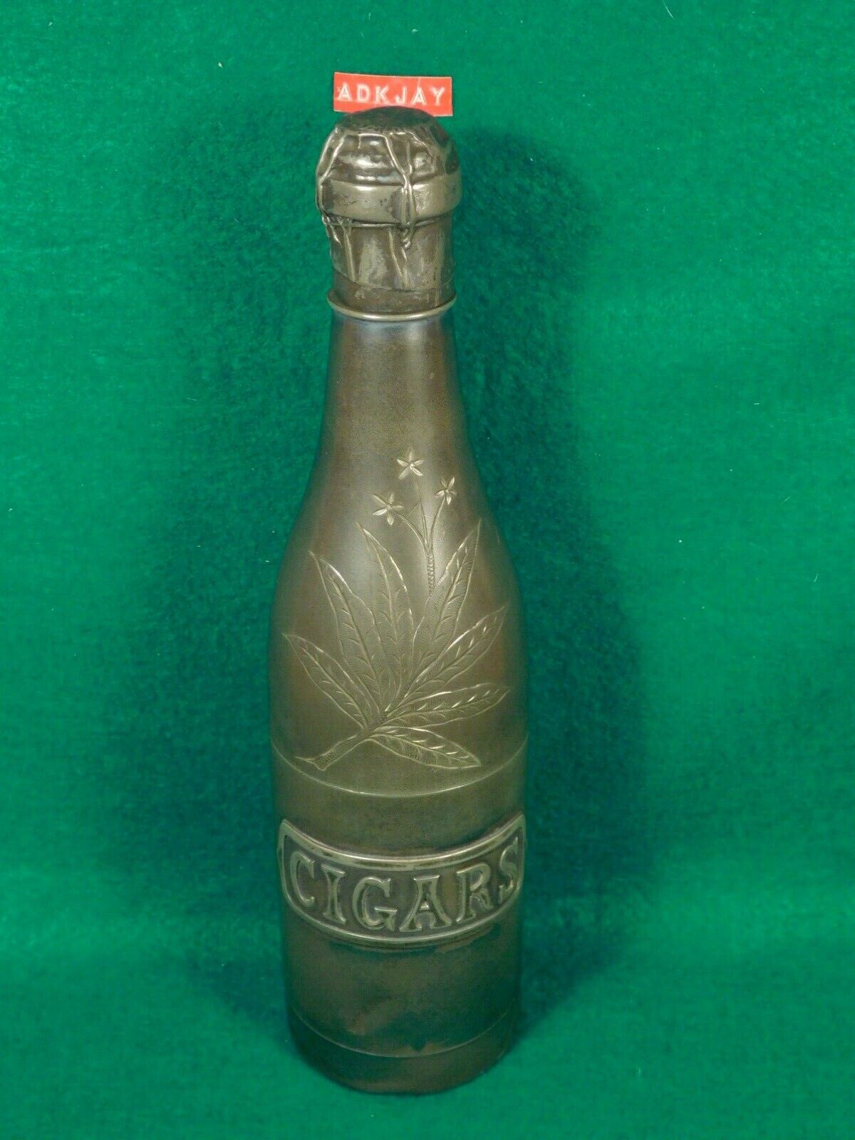 Vintage PAIRPOINT MFG CO. ~ Quadruple Sliver-plated ~ Cigar Champagne Bottle 