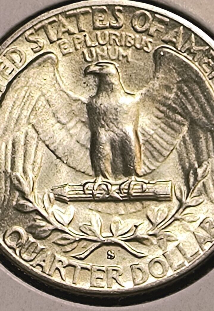1950 S, S /D (S Over D) WASHINGTON QUARTER RARE Beautiful Coin Excellent Exampl