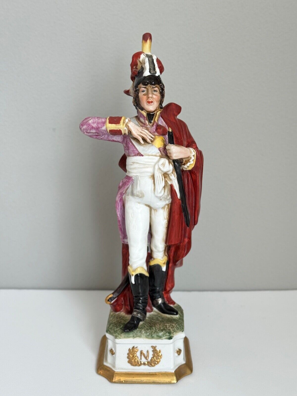 Capodimonte Napoleonic General Soldier Naval Officer Di Pietro Murat Vintage